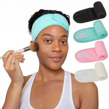 4Pcs Makeup Headband Adjustable Facial Headbands Make For Face Washing Bathing Showers